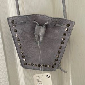 Free People mini bag. NWT Silver markings.